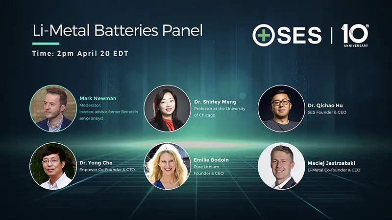 SES AI's 10th anniversary Li-Metal batteries panelists